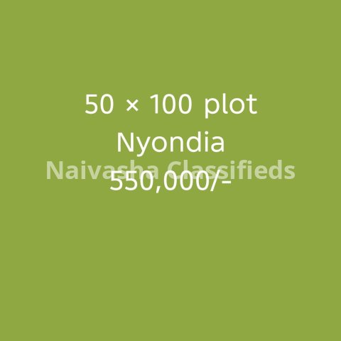 50x50 Plot for Sale in Nyondia