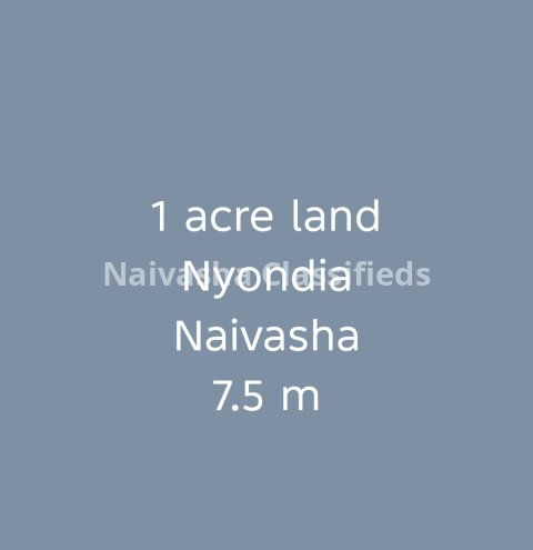 1 acre Land for Sale in Nyondia.
