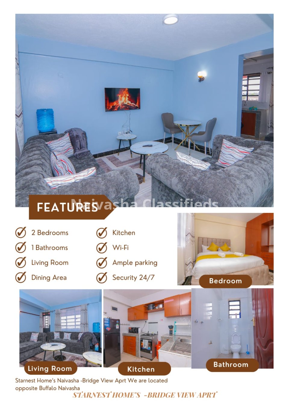 1&2 Bedrooms Bnb's in town