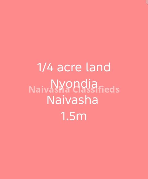 1/4 acre Land for sale in Nyondia