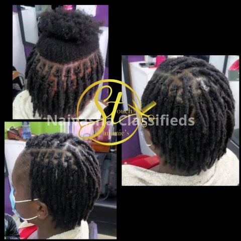 Dreadlocs , Sister locks, Artificial locs, Fresh locs, Pro coloring, Instant Locking, Naturalista, Eye Brows, Silk Press, Nails Technology 15