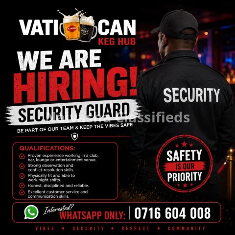 Security guard wanted