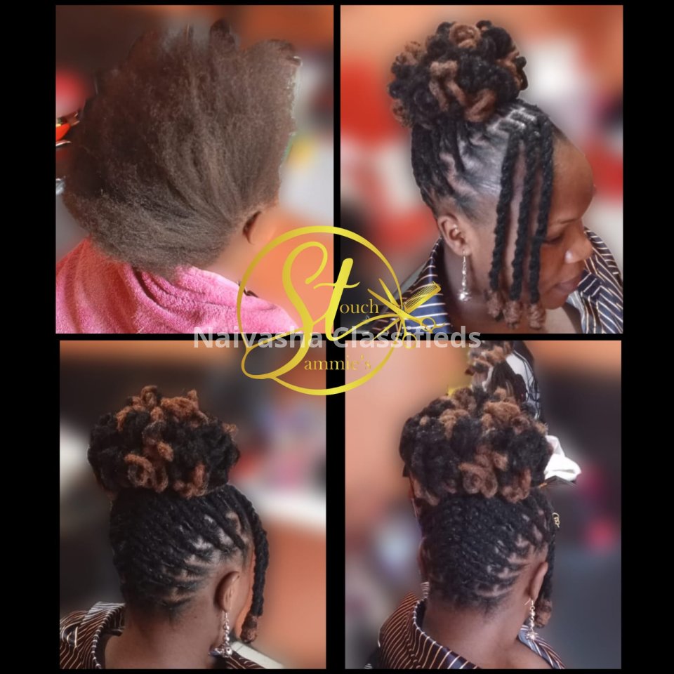 Dreadlocs , Sister locks, Artificial locs, Fresh locs, Pro coloring, Instant Locking, Naturalista, Eye Brows, Silk Press, Nails Technology