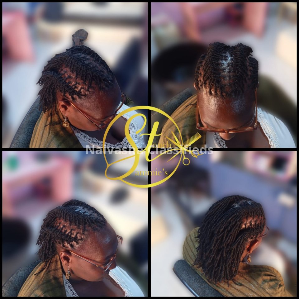 Dreadlocs , Sister locks, Artificial locs, Fresh locs, Pro coloring, Instant Locking, Naturalista, Eye Brows, Silk Press, Nails Technology