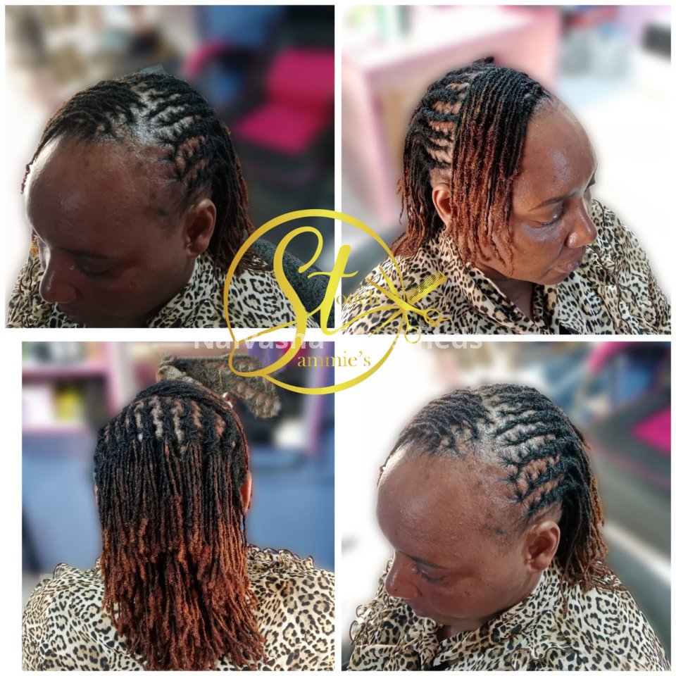 Dreadlocs , Sister locks, Artificial locs, Fresh locs, Pro coloring, Instant Locking, Naturalista, Eye Brows, Silk Press, Nails Technology