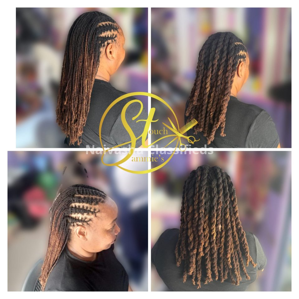 Dreadlocs , Sister locks, Artificial locs, Fresh locs, Pro coloring, Instant Locking, Naturalista, Eye Brows, Silk Press, Nails Technology
