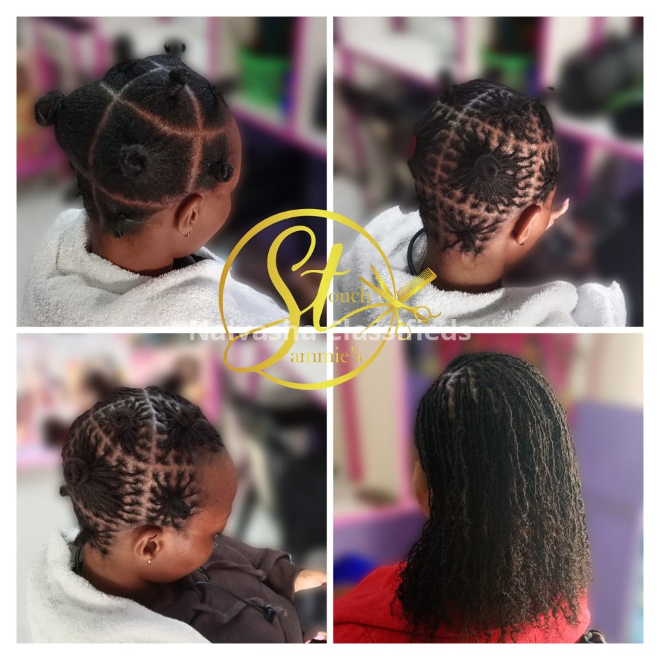 Dreadlocs , Sister locks, Artificial locs, Fresh locs, Pro coloring, Instant Locking, Naturalista, Eye Brows, Silk Press, Nails Technology