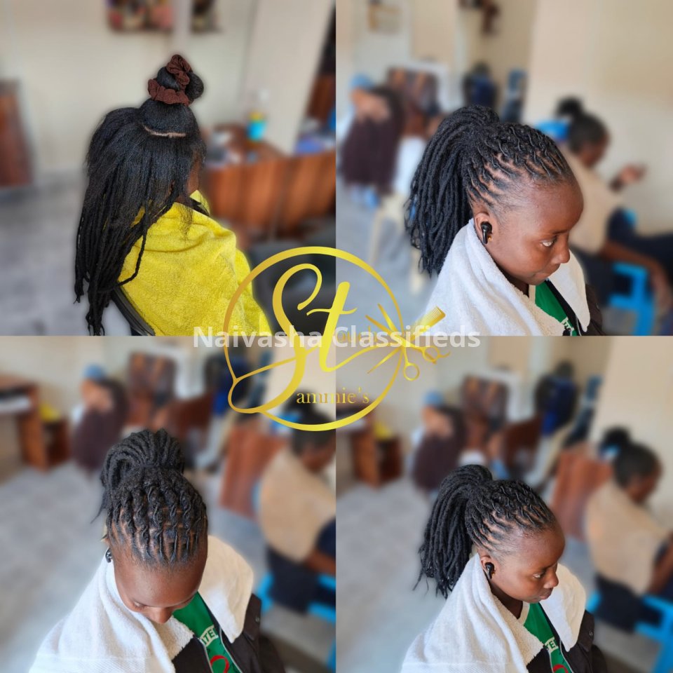 Dreadlocs , Sister locks, Artificial locs, Fresh locs, Pro coloring, Instant Locking, Naturalista, Eye Brows, Silk Press, Nails Technology