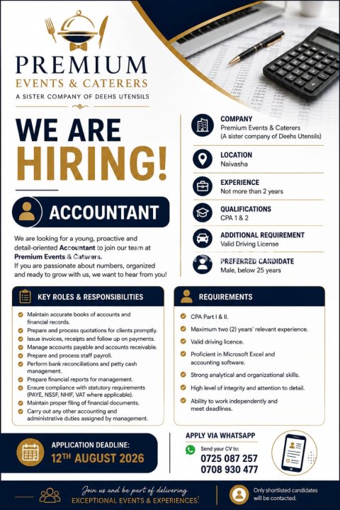 Accountant Job in Naivasha