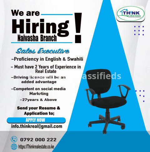 Real Estate Sales Executive job in Naivasha