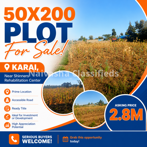 Plot for Sale in Karai, Naivasha