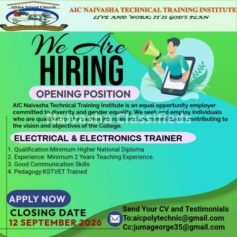 Trainer job in Naivasha