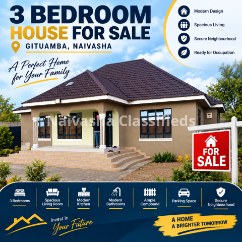 3 Bedroom house for sale in Naivasha, Gituamba