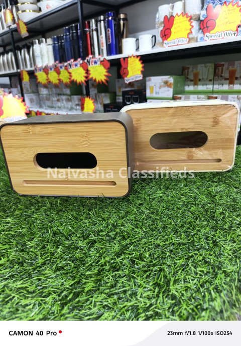 Bamboo serviette holder