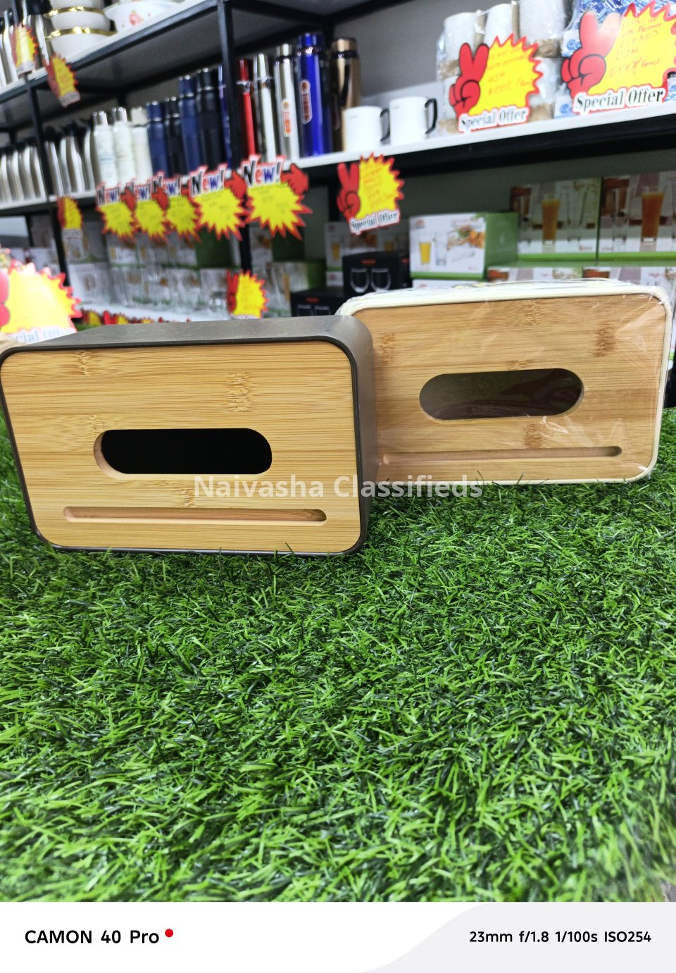 Bamboo serviette holder