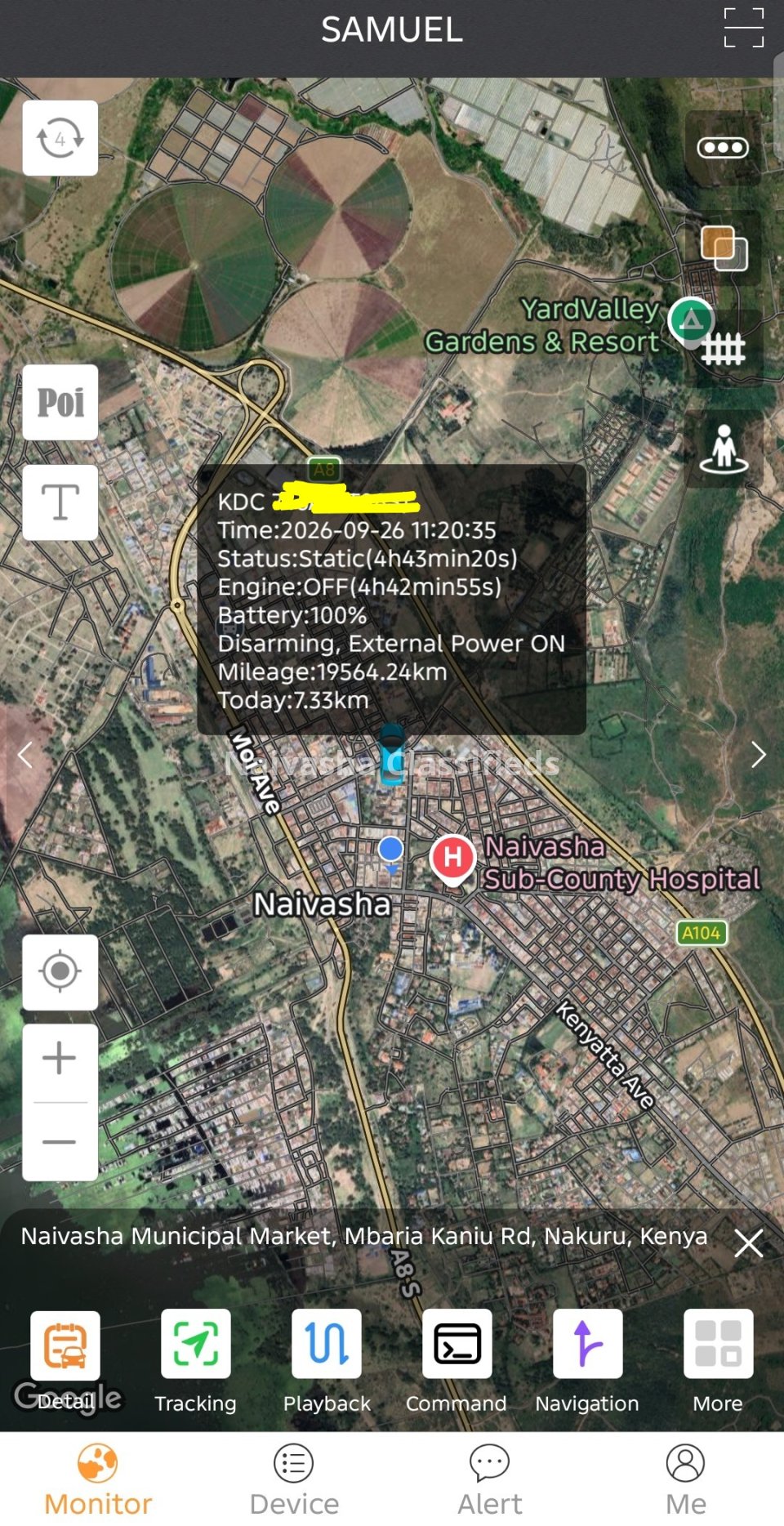 Cartracks in Naivasha-Car Track + App