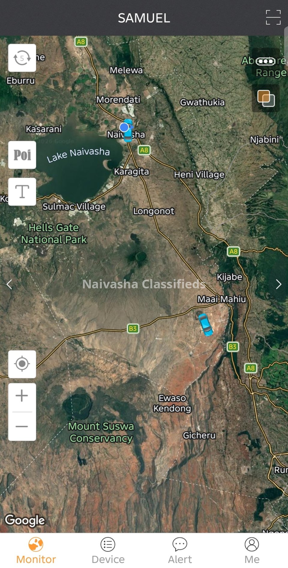 Cartracks in Naivasha-Car Track + App