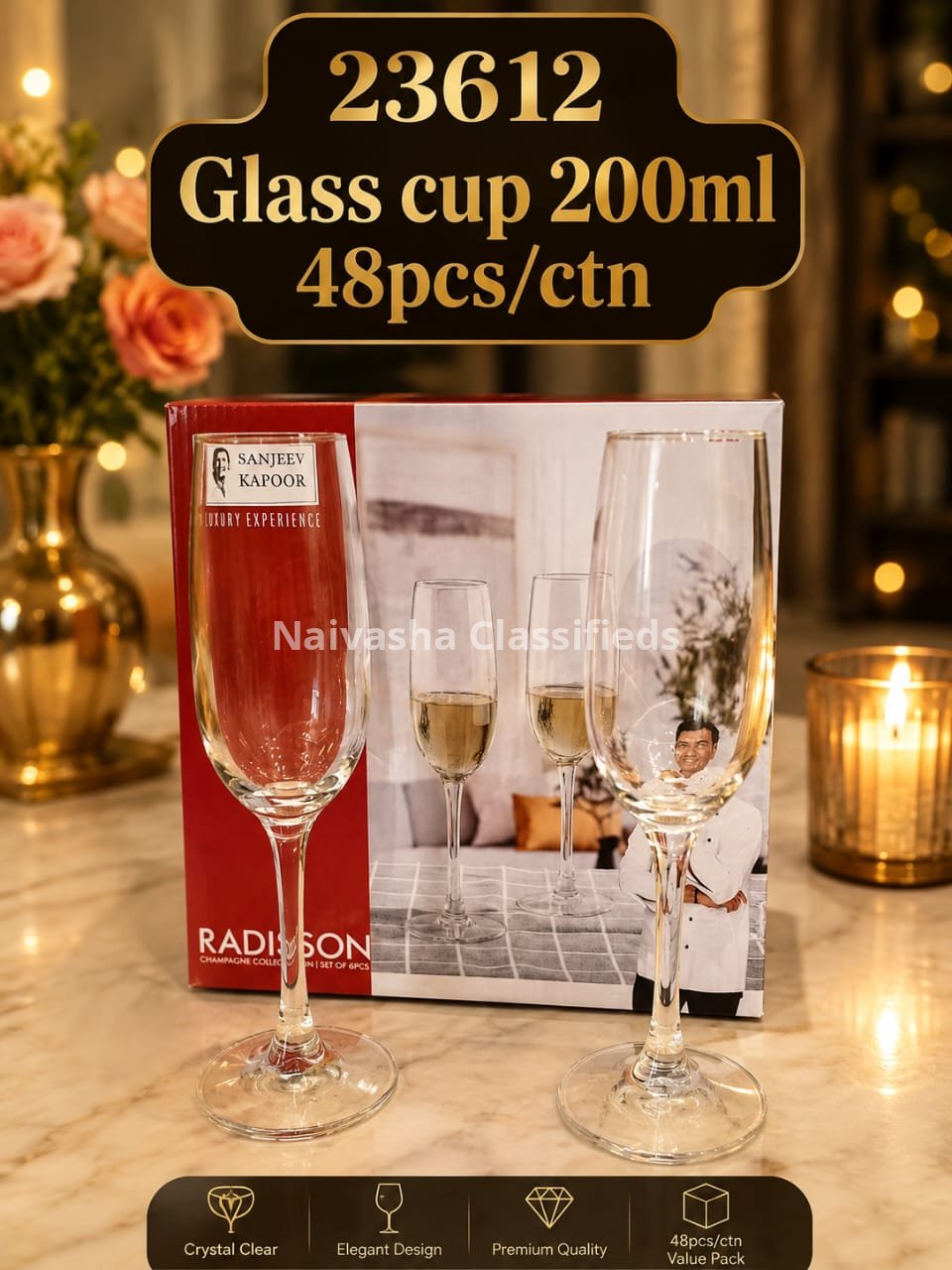 Champagne glasses